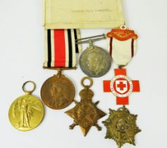 Good Medal Group to include a 1914-18 Medal Victory Medal, 1914-15 (Mons) Star . All awarded to 721