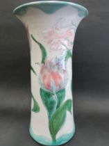 Wonderful Tall Highland Stoneware Hand thrown vase, 14 inches tall in excellent condition. Highla