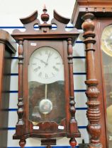 Mechanical Chiming wall clock in running order. See photos. 