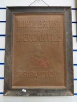 North British and Mercantile Insurance company ltd tin sign, 24" by 18".