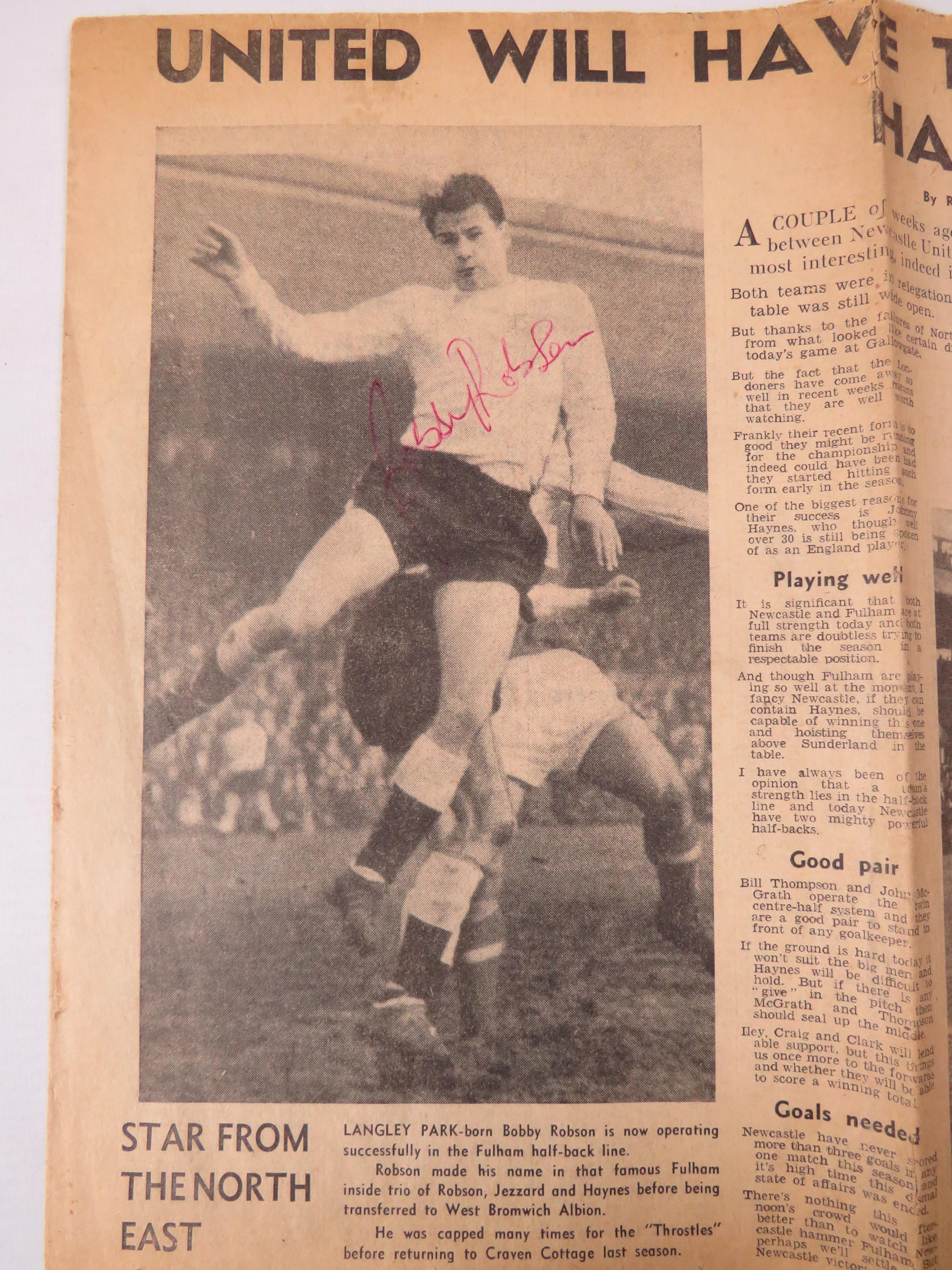 Sporting Magazines dating from 1950's, Newcastle United Match day programme from 1966 plus autograph - Image 3 of 11