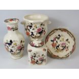 Good Selection of Masons Ironstone in the Mandalay pattern to include a large vase, footed bowl, Pla