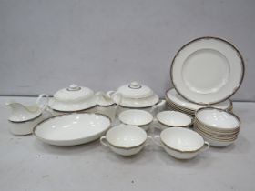 23 Pieces of Royal Doulton Musicale pattern dinnerware, plus 4 other Doulton dinner plates.