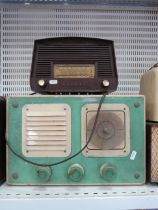 Vintage bakelite Murphy radio plus one other. (Working condition unknown)