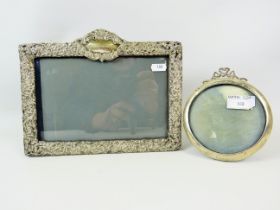 Two old Silver framed photo frames. See photos.