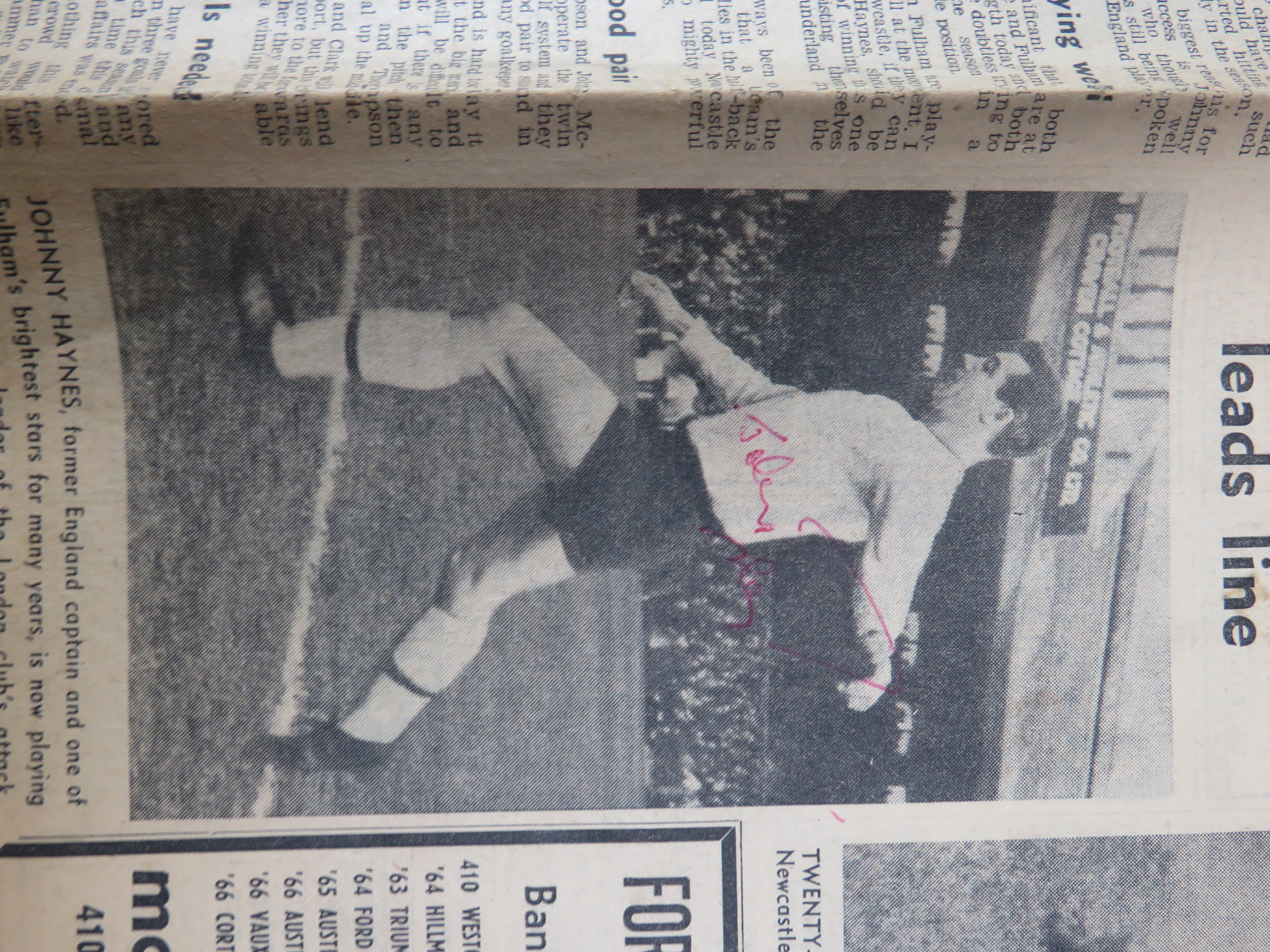 Sporting Magazines dating from 1950's, Newcastle United Match day programme from 1966 plus autograph - Image 5 of 11