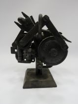 Steam punk sculpture, approx 9.5" tall.