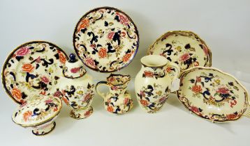 Eight Pieces of Masons Ironstone in the Mandalay pattern. All in excellent condition. See photos