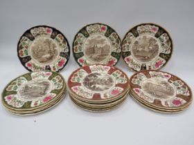 17 Masons christmas plates.