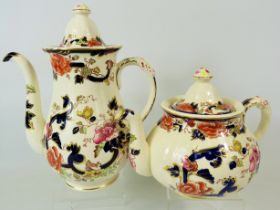 Lovely Masons Ironstone Teapot together with a Masons Coffee pot , Both in excellent condition in th
