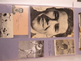 Two interesting and well filled football related scrapbooks containing many autographed pictures and