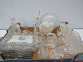 Large selection of RCR Crystal glass figurines and photo frames etc.