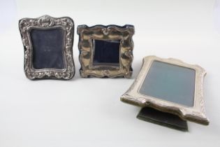 Three Hallmarked Silver Photo Frames 493892