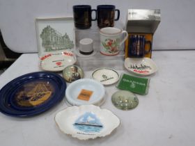 Mixed ceramics lot Advertising, Brewery and Commemorative.
