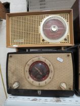 2 Vintage Radios by Cosser and Philips. (working condition unknown)
