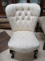 Good Quality Reproduction of a Victorian era nursing chair. Seat height approx 14 inches, Height