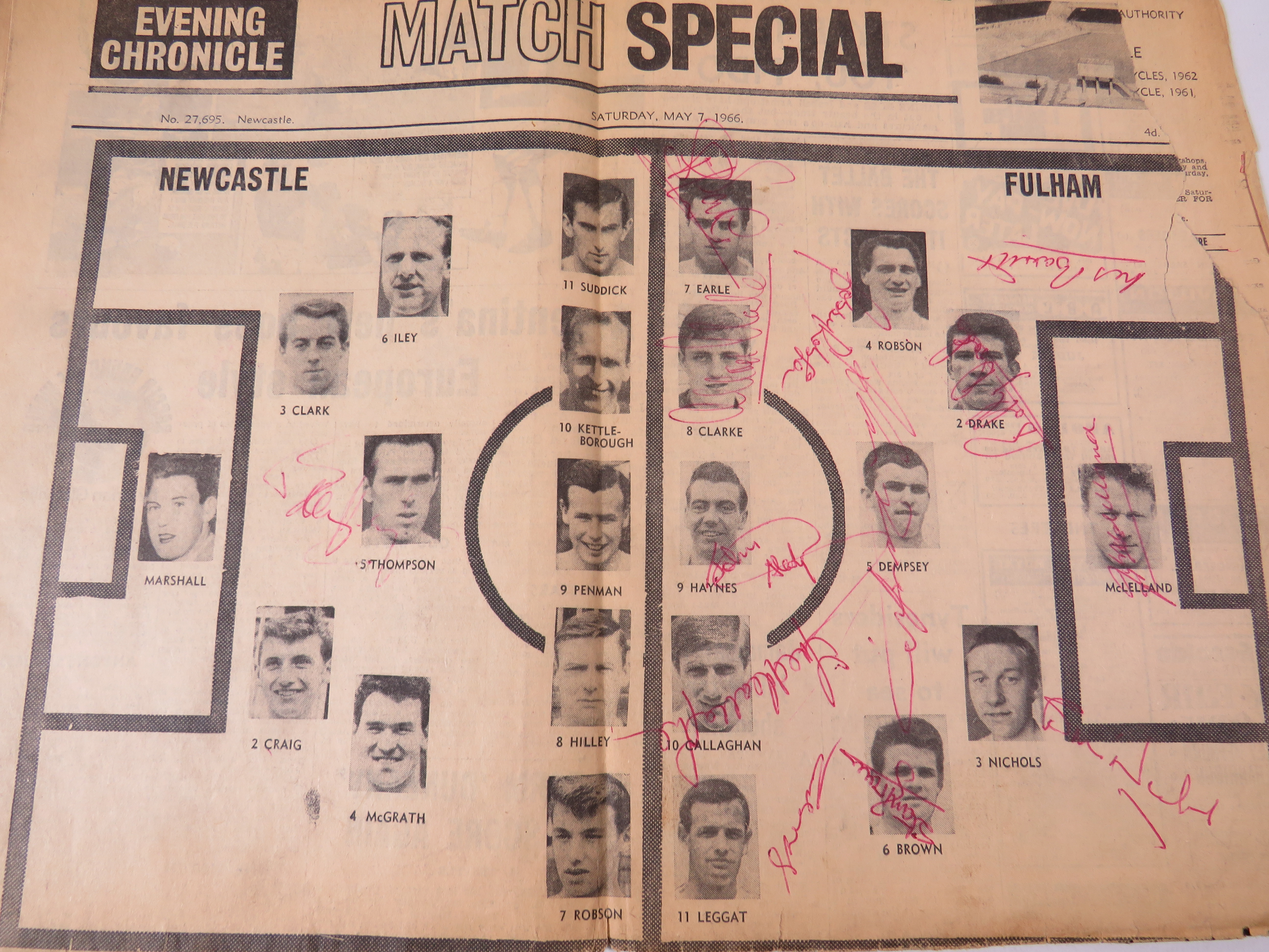 Sporting Magazines dating from 1950's, Newcastle United Match day programme from 1966 plus autograph - Image 2 of 11