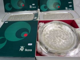 WMF Ikora dish and 2 trays in original boxes.