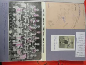 Two interesting and well filled football related scrapbooks containing many autographed pictures and