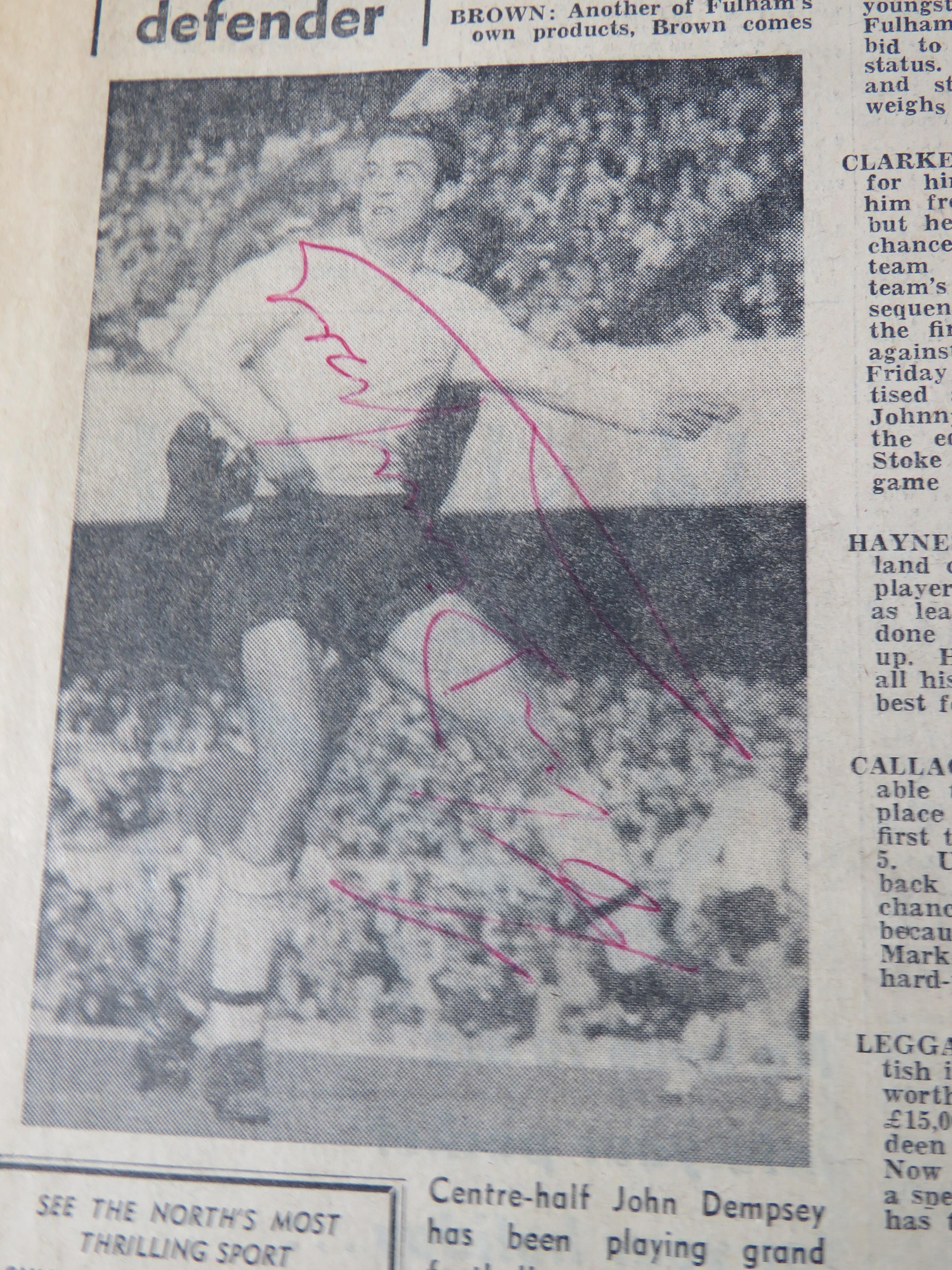Sporting Magazines dating from 1950's, Newcastle United Match day programme from 1966 plus autograph - Image 10 of 11