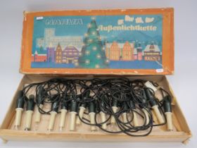 Set of vintage Narva German christmas lights.