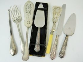 Selection of Good quality Silver plate and some silver handled items. See photos.