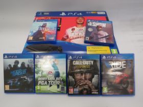 Playstation 4 500gb console boxed with accessories and 6 games.