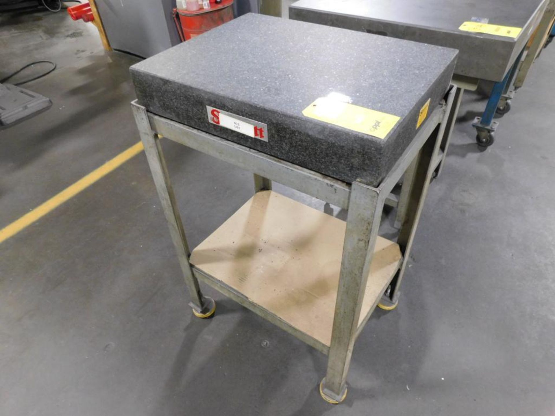 Starrett 24" x 18" x 4" Granite Surface Plate on Stand - Image 2 of 2