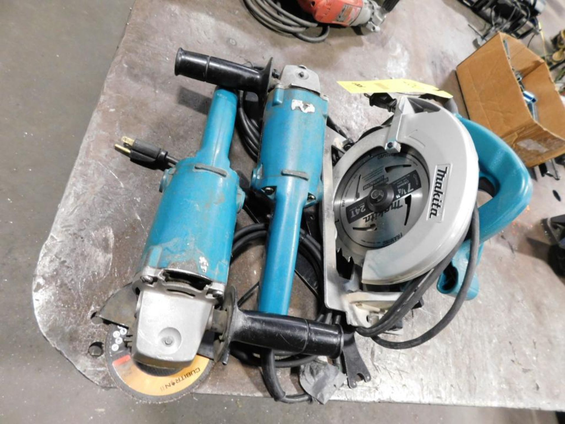 LOT: Makita 7-1/4" Circular Saw, (2) Makita Right Angle Grinders - Image 2 of 2