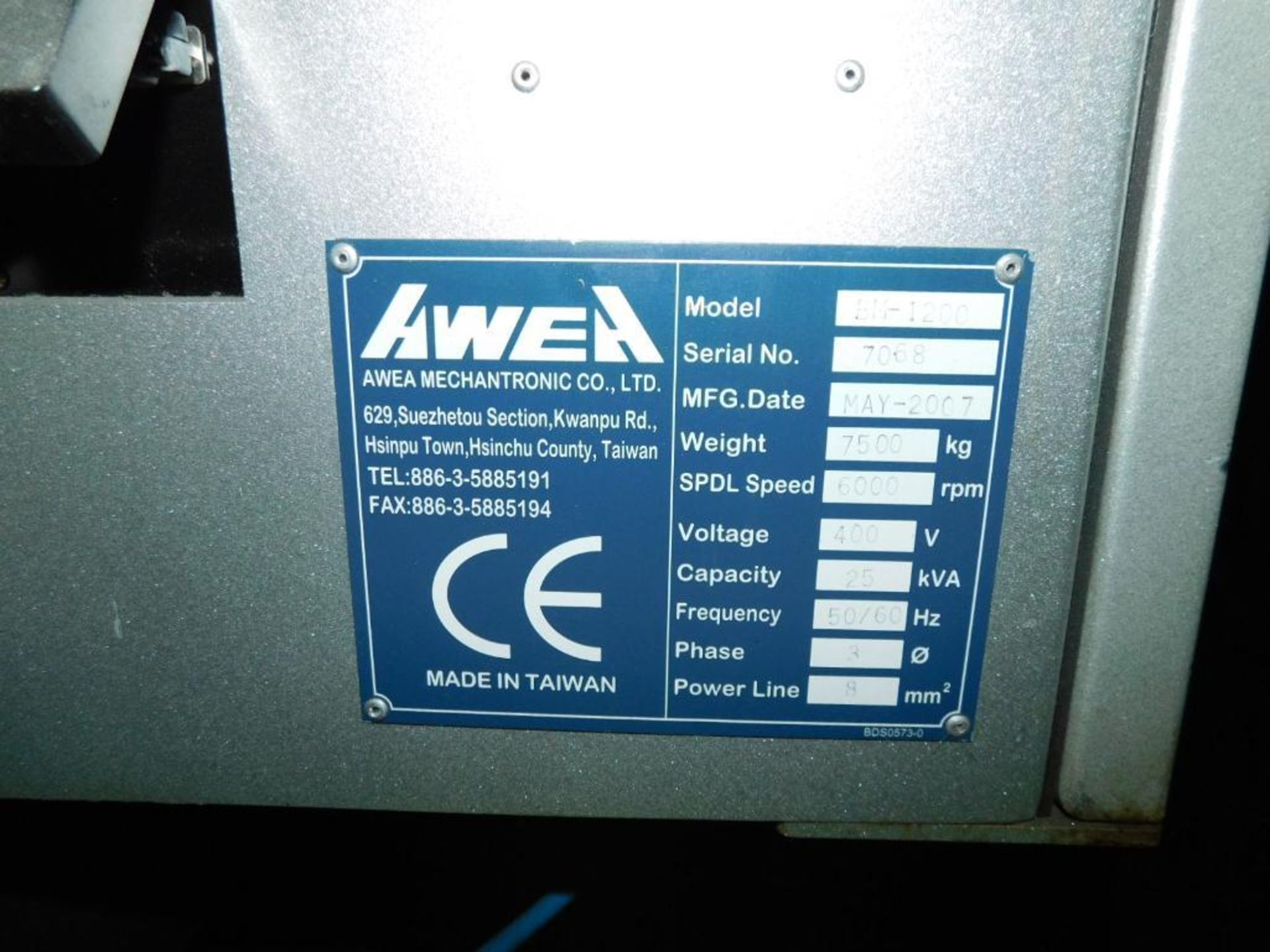 Toyoda AWEA BM1200 4-Axis VMC, Fanuc 18i-MB Control, 47.2" x 23.6" x 23.6" tr - Image 13 of 14