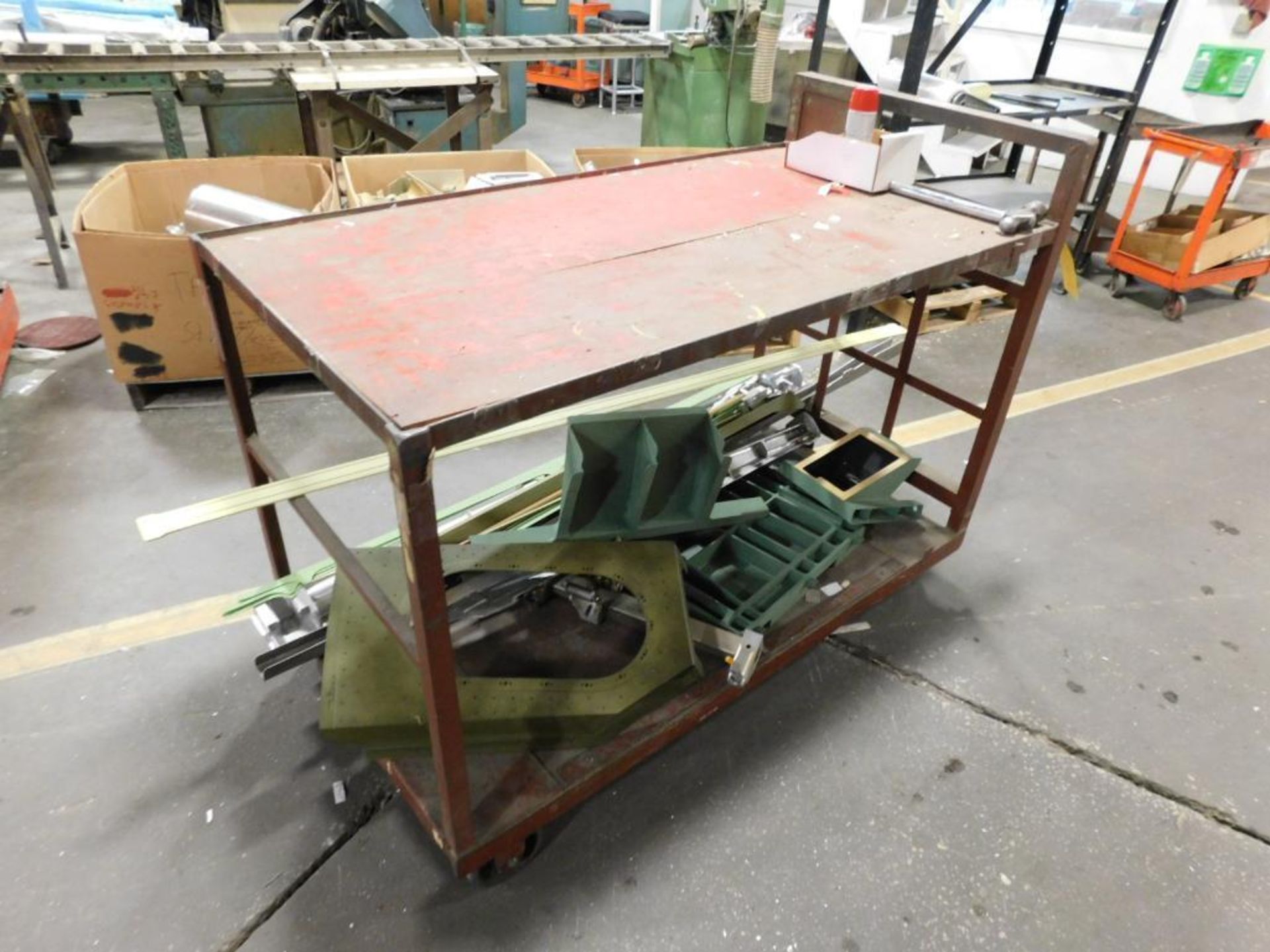 LOT: (3) 2-Tier Heavy Duty Material/Shop Carts (NO CONTENTS) - Image 3 of 3