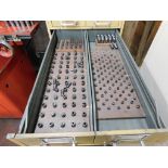 10-Drawer Tooling Cabinet w/Assorted Collets