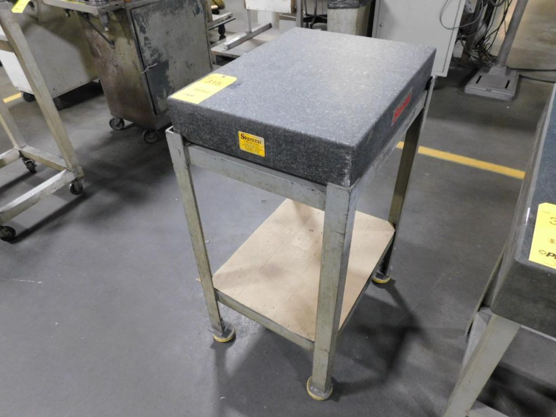 Starrett 24" x 18" x 4" Granite Surface Plate on Stand