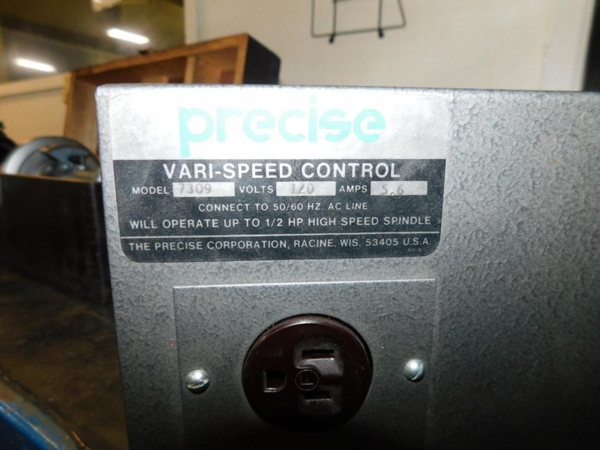 Precise Fixed Centerline 45,000 RPM High Speed Spindle, S/N 56-0316, Precise Vari-Speed Control, Mo - Image 7 of 7