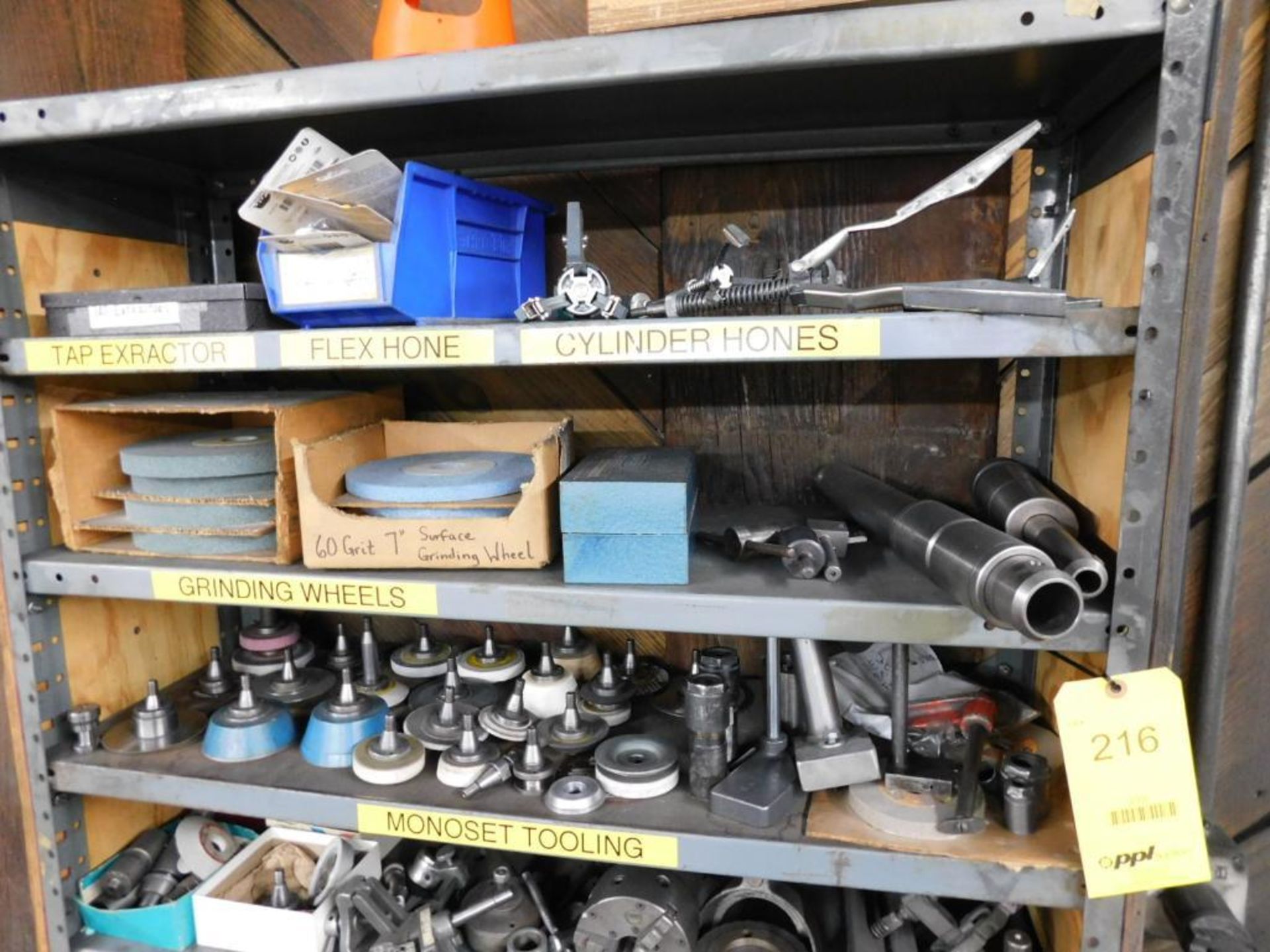 LOT: 10-Tier Shelving Unit w/Monoset Tooling & Accessories - Image 4 of 4