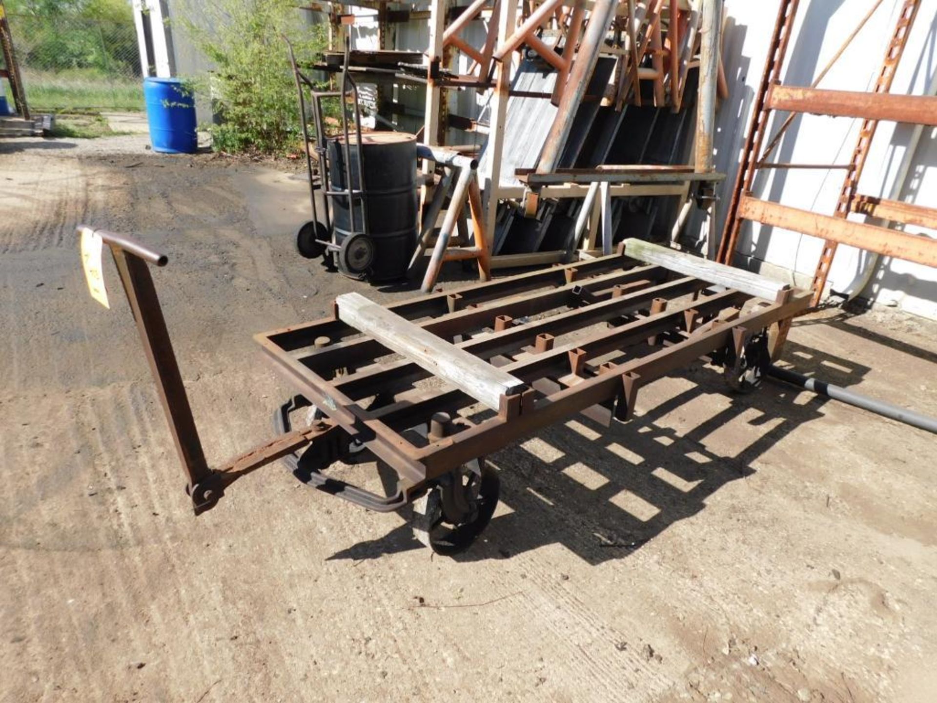 LOT: Heavy Duty Tow Behind Carts, 8' x 3', (1) Inside, (4) Outside - Image 3 of 3