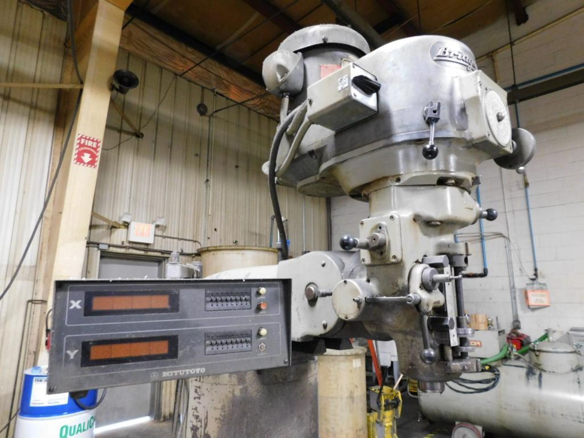 Bridgeport Series I Vertical Mill, 2 Hp, 42" L x 9" W T-Slot Table, S/N 180643 - Image 3 of 5