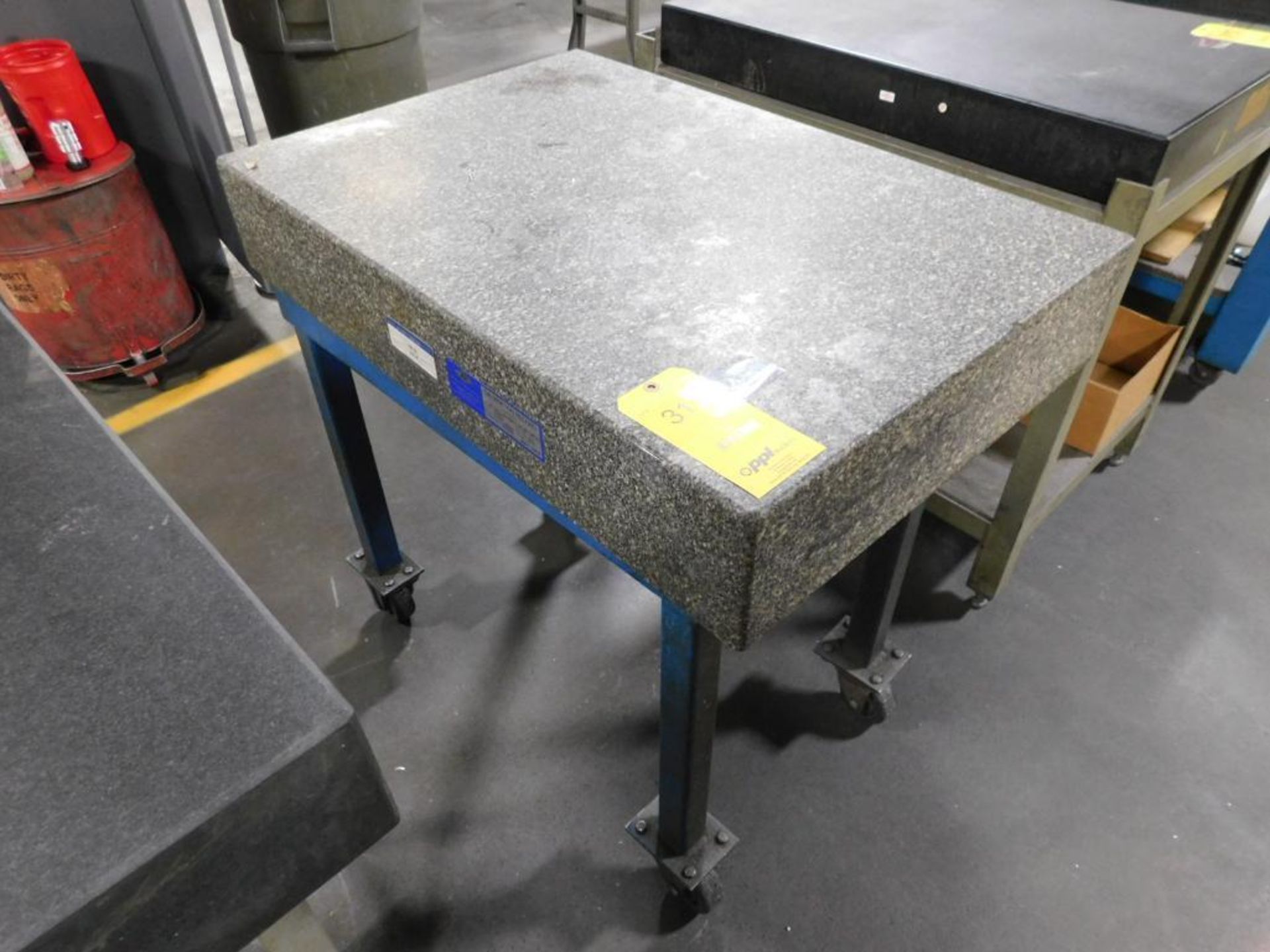 36" x 24" x 6" Granite Surface Plate on Rolling Stand (in calibration) - Image 2 of 2