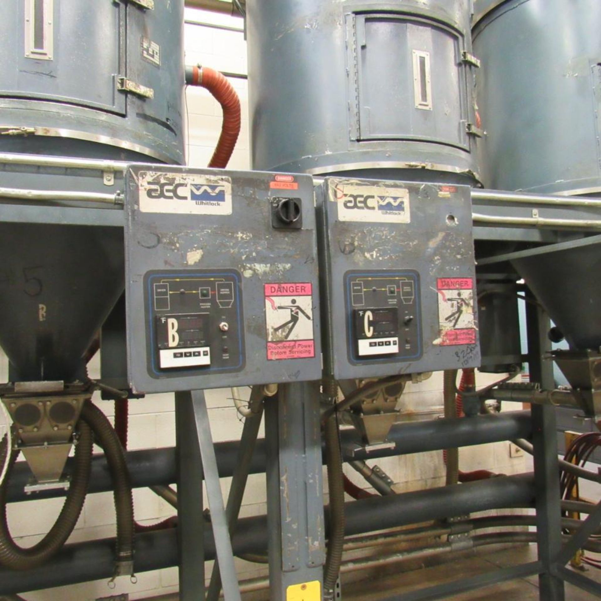 AEC Whitlock WD-600 CHEQ Dryer w/(4) DH-170 MICHEQ Hopper Dryers (Location: Bldg. 1) - Image 8 of 10