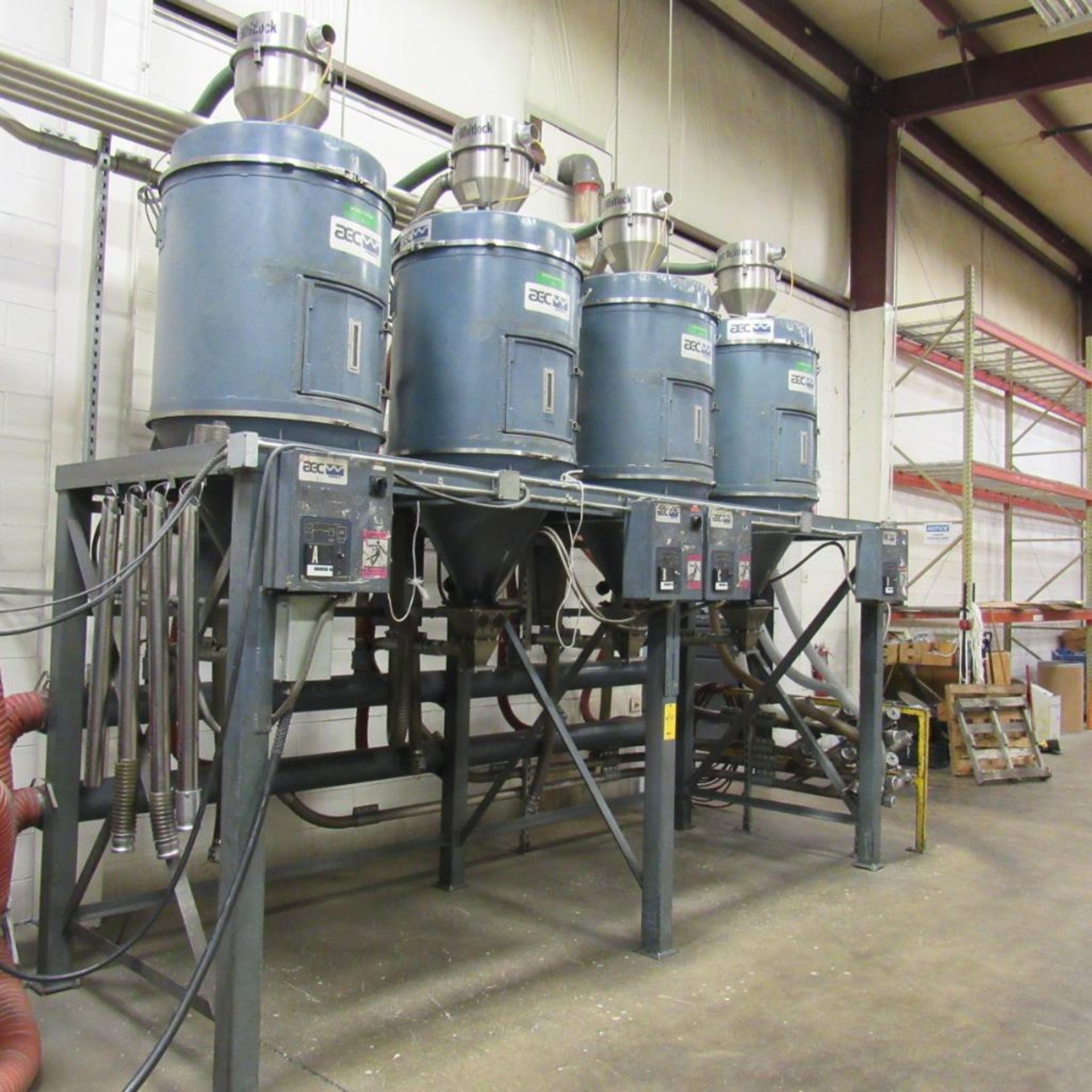 AEC Whitlock WD-600 CHEQ Dryer w/(4) DH-170 MICHEQ Hopper Dryers (Location: Bldg. 1) - Image 4 of 10