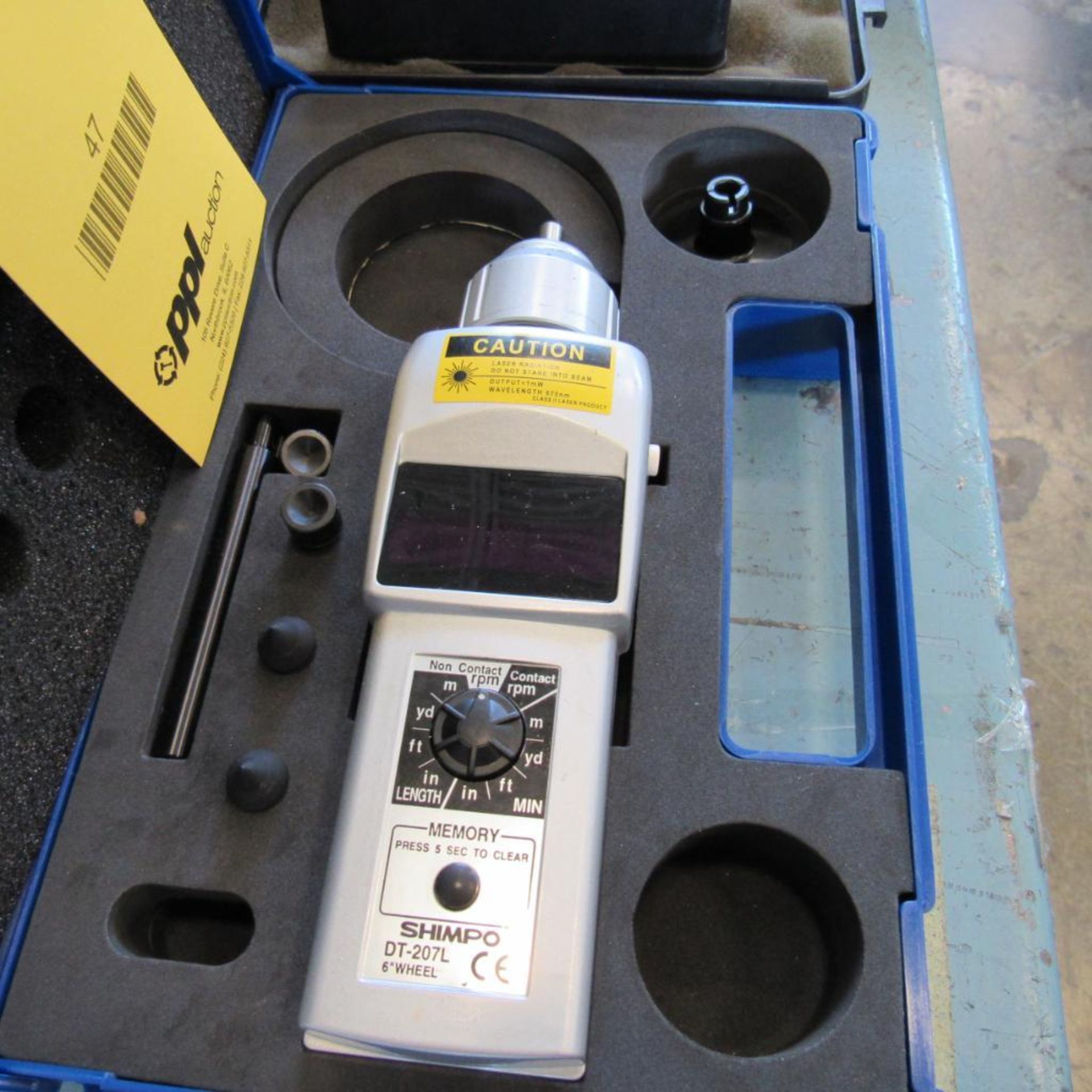 LOT: (1) Shimpo DT207L RPM Gage, Cito Flow Meter (Location: Bldg. 3) - Image 2 of 3