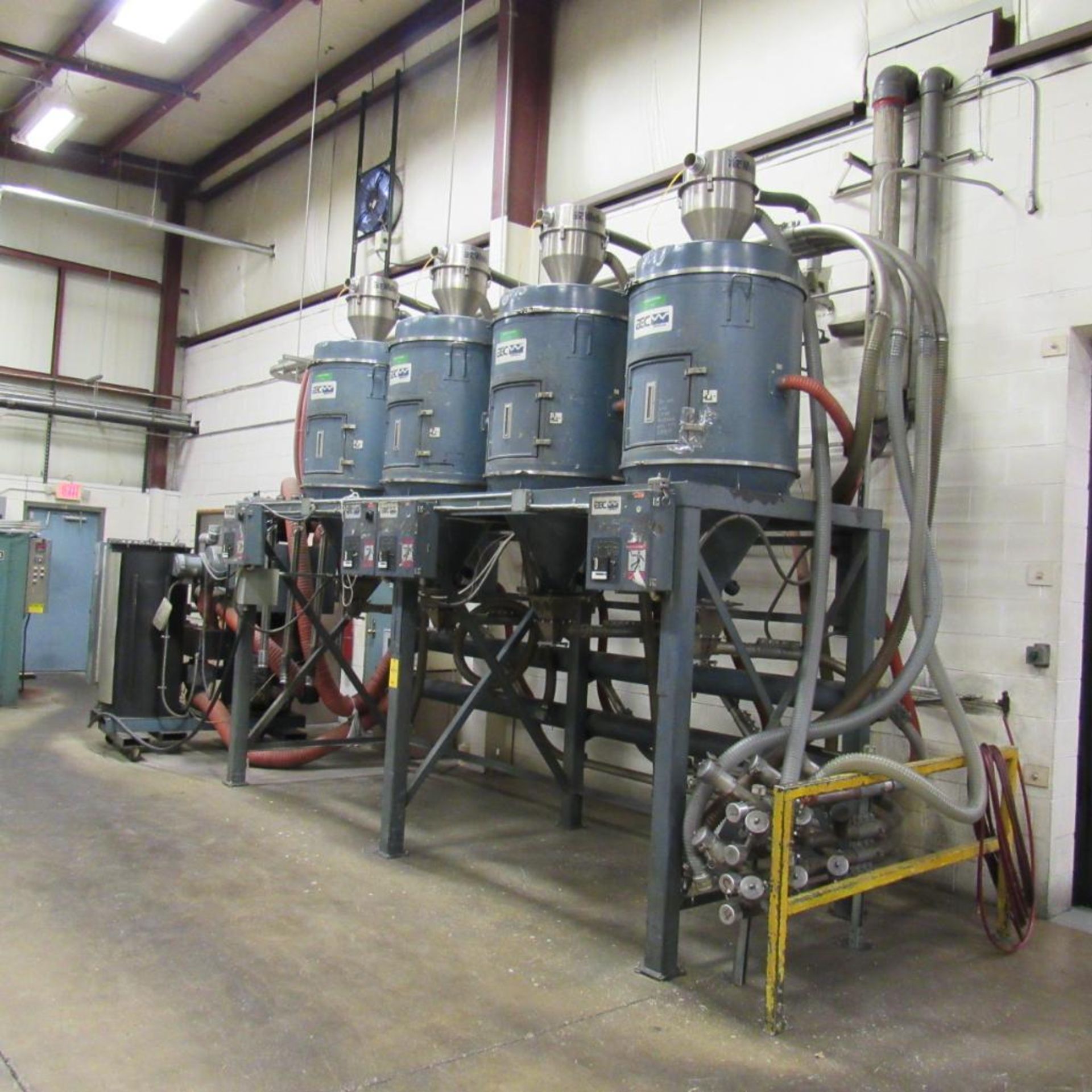 AEC Whitlock WD-600 CHEQ Dryer w/(4) DH-170 MICHEQ Hopper Dryers (Location: Bldg. 1) - Image 5 of 10