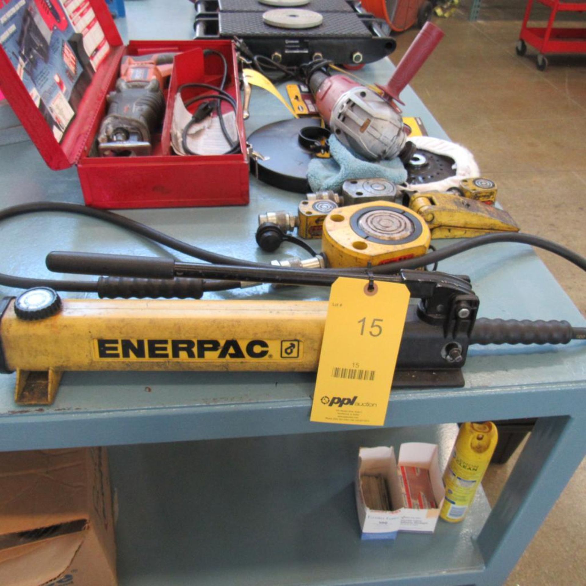 Assorted Enerpac Hydraulic Pump w/Accessories (Location: Bldg. 3)