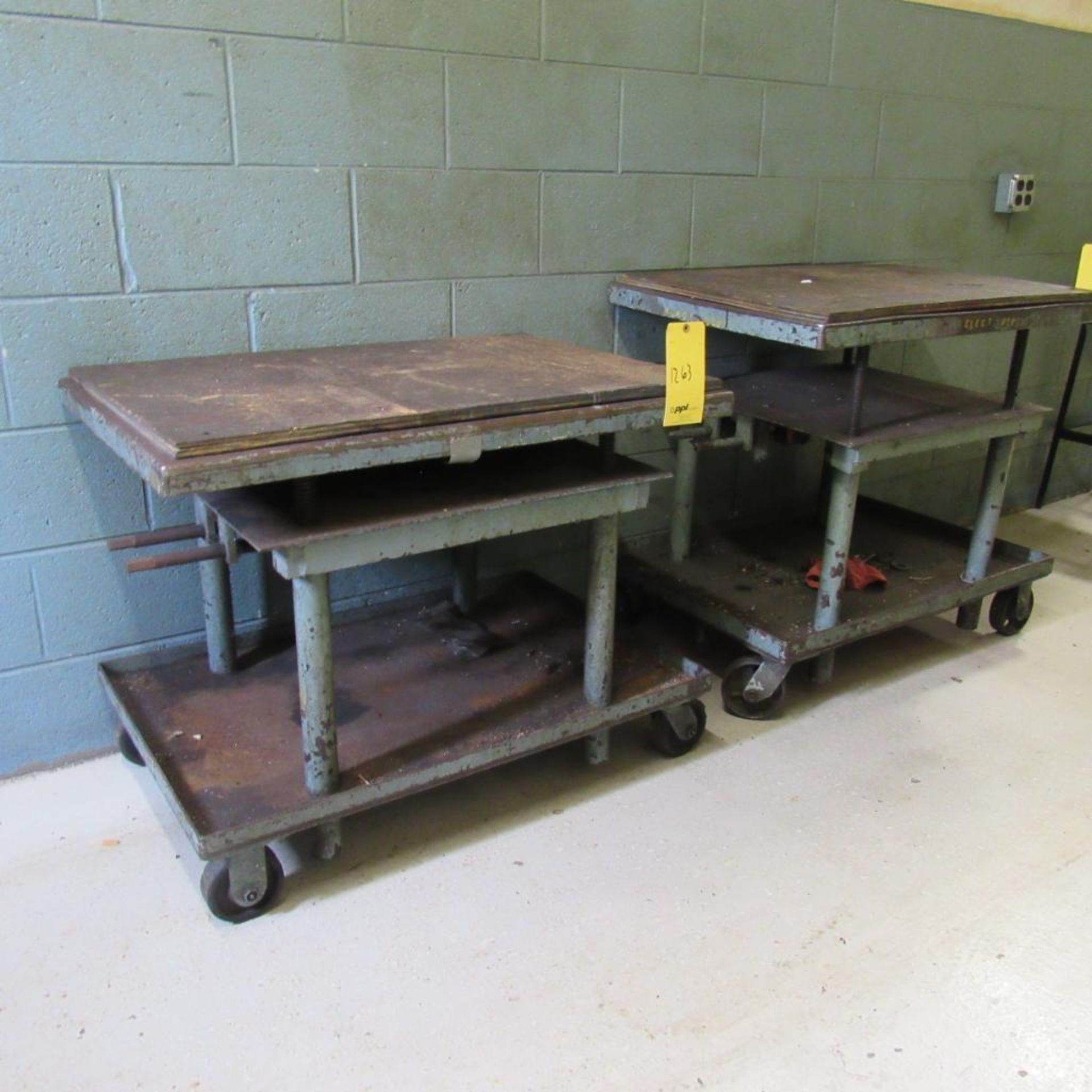 LOT: (2) Rolling Steel Die Lift Carts, 24" x 36" (Location: Bldg. 2) - Image 2 of 2