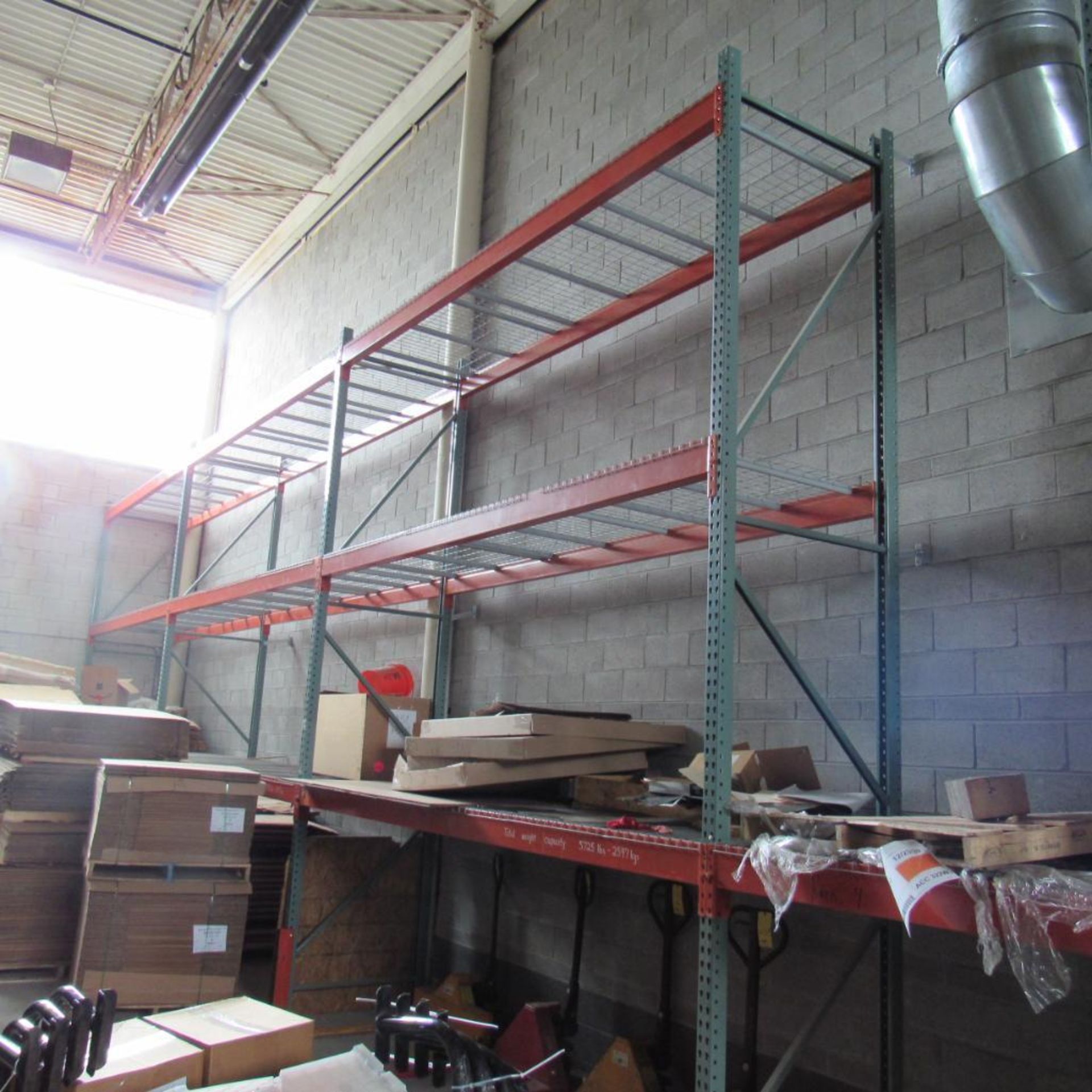LOT: (4) Sections of Pallet Rack w/ Wire Decking, 16' x 156" x 36" (Location: Bldg. 3) - Image 3 of 3