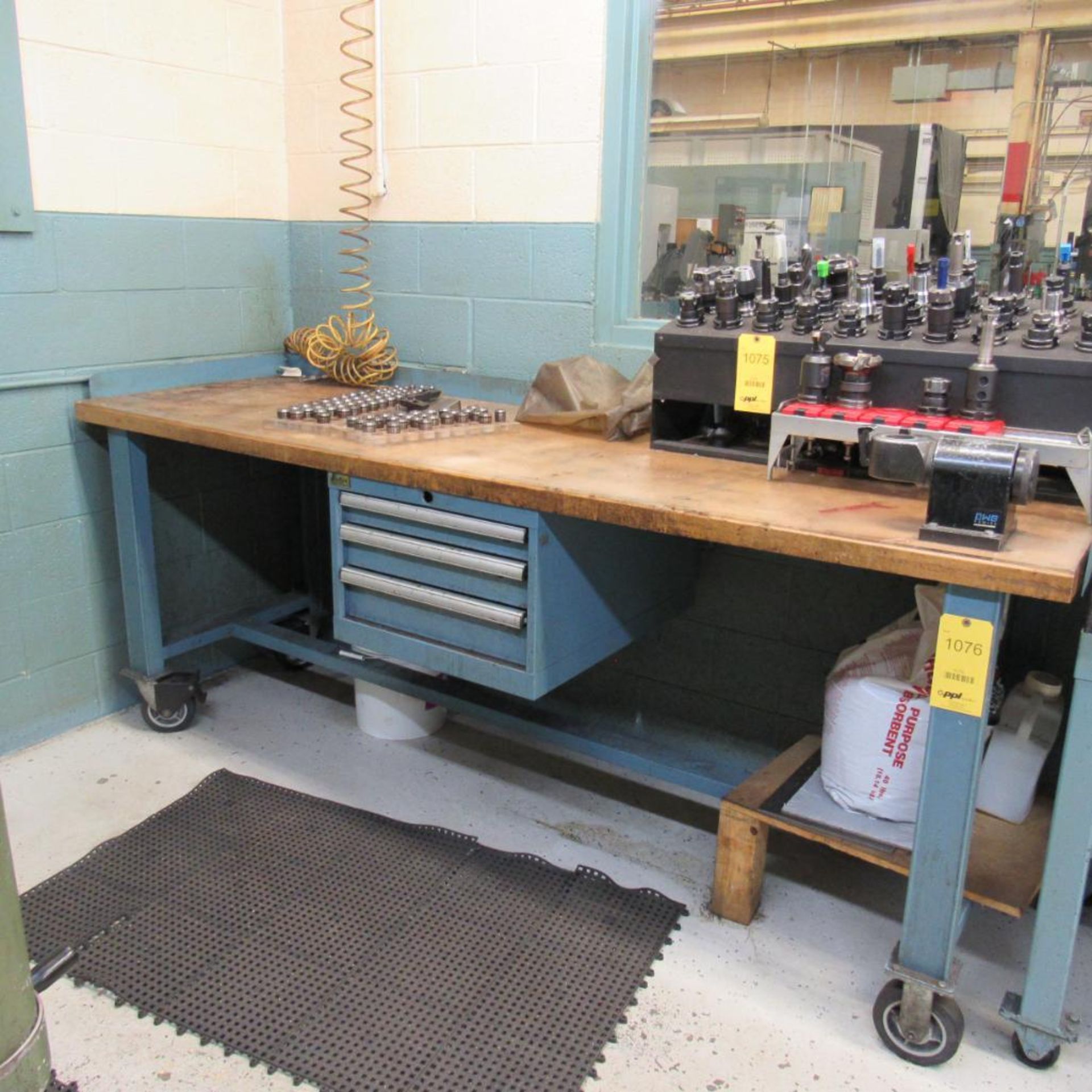 30" x 96" Rolling Lista Maple Top Work Bench w/Tool Box (Location: Bldg. 2) - Image 2 of 2