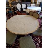 2 x Burgess banqueting tables flock top 123 x 73cm