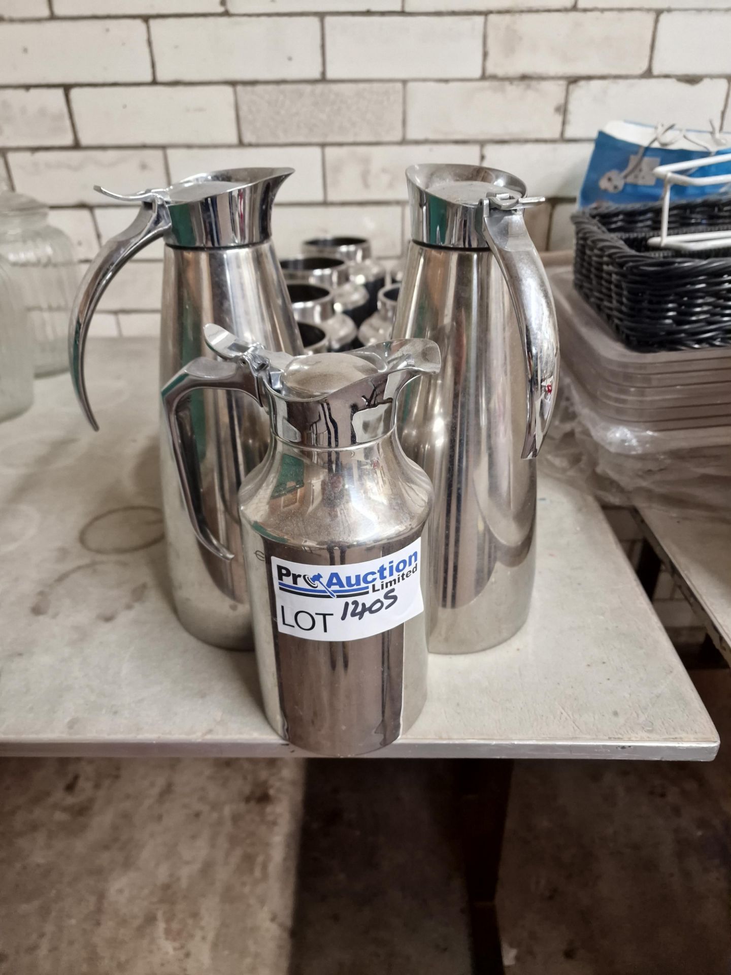3 x Stainless Steel Vacuum Flasks And 8 x Agathaâ€™s Bester Cannisters - Image 2 of 2