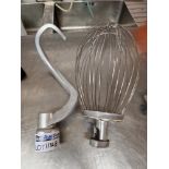 Planetary Mixer Attachment Comprising Of Whisk And Hook 42cm