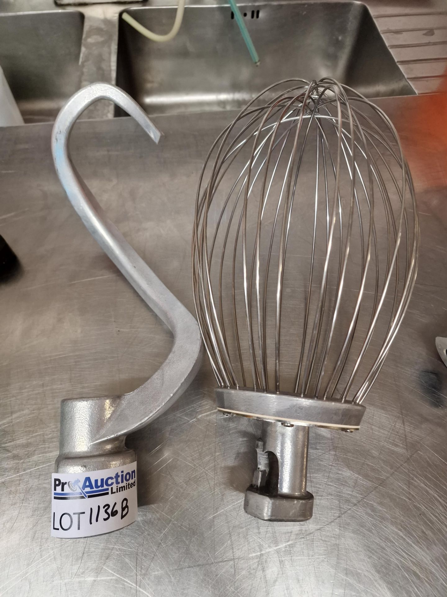 Planetary Mixer Attachment Comprising Of Whisk And Hook 42cm